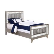 Contemporary metallic queen bed by Coaster additional picture 9