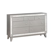 Contemporary seven-drawer silver glam dresser by Coaster additional picture 7