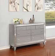 Contemporary seven-drawer silver glam dresser by Coaster additional picture 8
