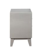 Contemporary two-drawer silver glam nightstand by Coaster additional picture 3