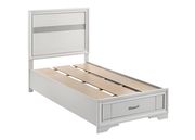Сontemporary white twin storage bed by Coaster additional picture 9