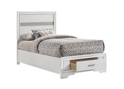 Сontemporary white twin storage bed by Coaster additional picture 10