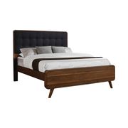Robyn mid-century modern dark walnut eastern king bed by Coaster additional picture 7