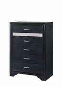 Transitional black five-drawer chest by Coaster additional picture 8