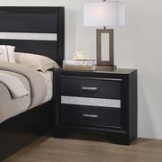 Transitional black nightstand by Coaster additional picture 8