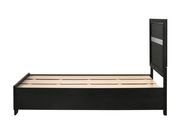 Contemporary black glam style twin bed by Coaster additional picture 6