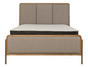 Upholstered & solid wood king panel bed sand wash and grey by Coaster additional picture 6