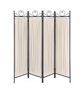 Traditional black and gold four-panel folding screen by Coaster additional picture 3