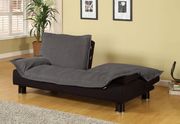 Gray/black affordable sofa bed with halfed back by Coaster additional picture 2