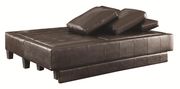 Brown leatherette sectional sofa bed / ottoman set by Coaster additional picture 5