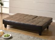 Sand beige / brown cup holders sofa bed by Coaster additional picture 3