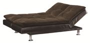 Two-toned brown modern sofa bed additional photo 2 of 4