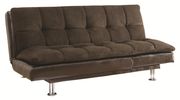 Two-toned brown modern sofa bed additional photo 4 of 4