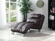 Casual modern sofa bed in brown leatherette by Coaster additional picture 6