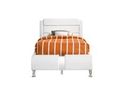 Modern white headboard twin bed by Coaster additional picture 8