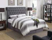 Devon grey upholstered queen bed by Coaster additional picture 2
