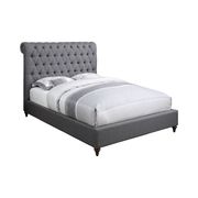 Devon grey upholstered queen bed by Coaster additional picture 3