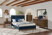 Charity blue upholstered queen bed by Coaster additional picture 2
