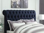 Navy blue upholstered queen bed by Coaster additional picture 6