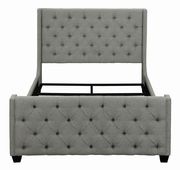 Palma light grey upholstered queen bed by Coaster additional picture 5