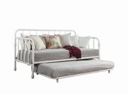 Twin daybed w/ trundle white metal tubes by Coaster additional picture 2