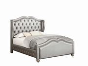 Grey upholstered tufted headboard queen bed by Coaster additional picture 5