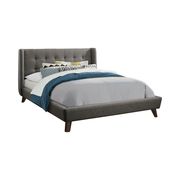 Carrington grey upholstered queen bed by Coaster additional picture 2