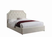 Beige upholstered full bed with hydraulic lift storage by Coaster additional picture 6