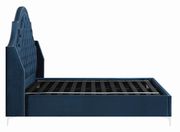Demi wing blue velvet platform bed by Coaster additional picture 4