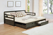 Twin xl daybed w/ trundle in gray finish additional photo 3 of 2