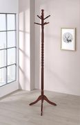 Traditional merlot twisted post coat rack by Coaster additional picture 3