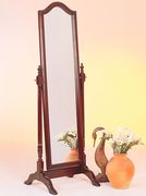 Traditional red brown floor mirror by Coaster additional picture 2