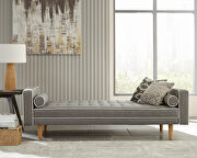 Sofa bed upholstered in gray fabric by Coaster additional picture 2