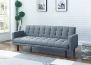 Gray woven fabric sofa bed by Coaster additional picture 3