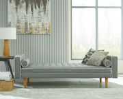 Gray woven fabric sofa bed additional photo 2 of 1