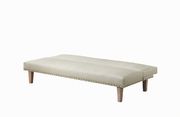 Sofa bed in beige leatherette by Coaster additional picture 2