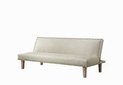 Sofa bed in beige leatherette by Coaster additional picture 4