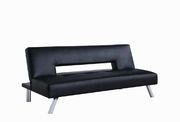 Sofa bed in black leatherette by Coaster additional picture 3