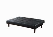 Sofa bed in black leatherette by Coaster additional picture 2