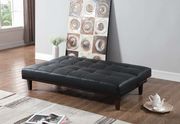 Sofa bed in black leatherette by Coaster additional picture 3