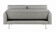 Gray linen sofa bed w/ bluetooth speakers by Coaster additional picture 6