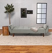 Upholstered buscuit tufted covertible sofa bed in grey by Coaster additional picture 3