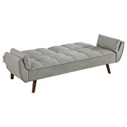 Upholstered buscuit tufted covertible sofa bed in grey by Coaster additional picture 5
