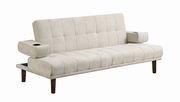Sofa bed in beige performance chenille fabric by Coaster additional picture 4