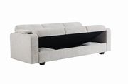 Sofa bed in off white chenille fabric by Coaster additional picture 5