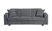 Sofa bed in charcoal chenille fabric by Coaster additional picture 5