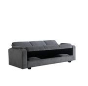Sofa bed in charcoal chenille fabric by Coaster additional picture 7