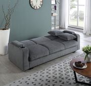 Sofa bed in charcoal chenille fabric by Coaster additional picture 8