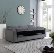 Sofa bed in charcoal chenille fabric by Coaster additional picture 9
