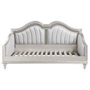 Upholstered twin daybed with faux diamond trim silver and ivory by Coaster additional picture 11